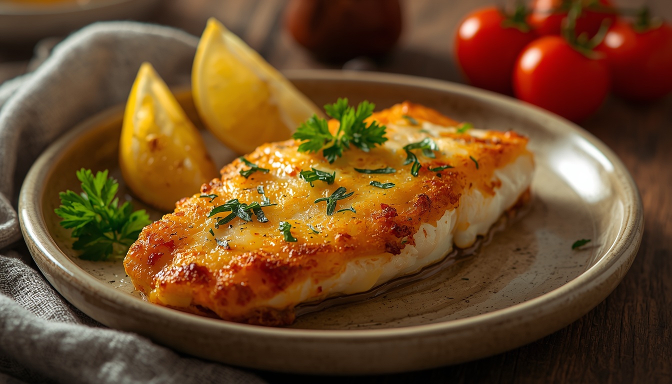 Рыба, запечённая под сырной корочкой