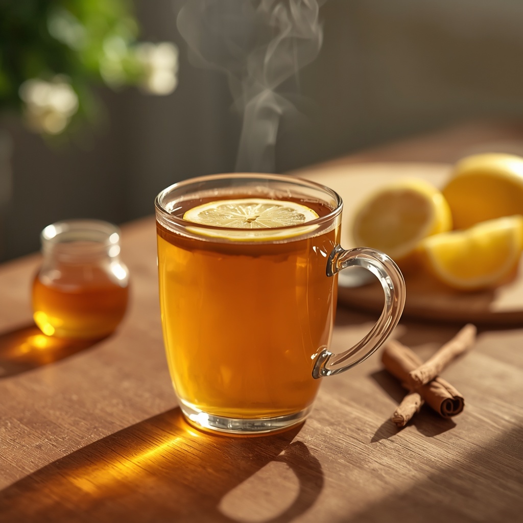 Чай с мёдом и лимоном