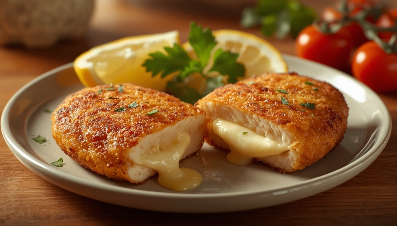 Куриные котлеты с сыром внутри