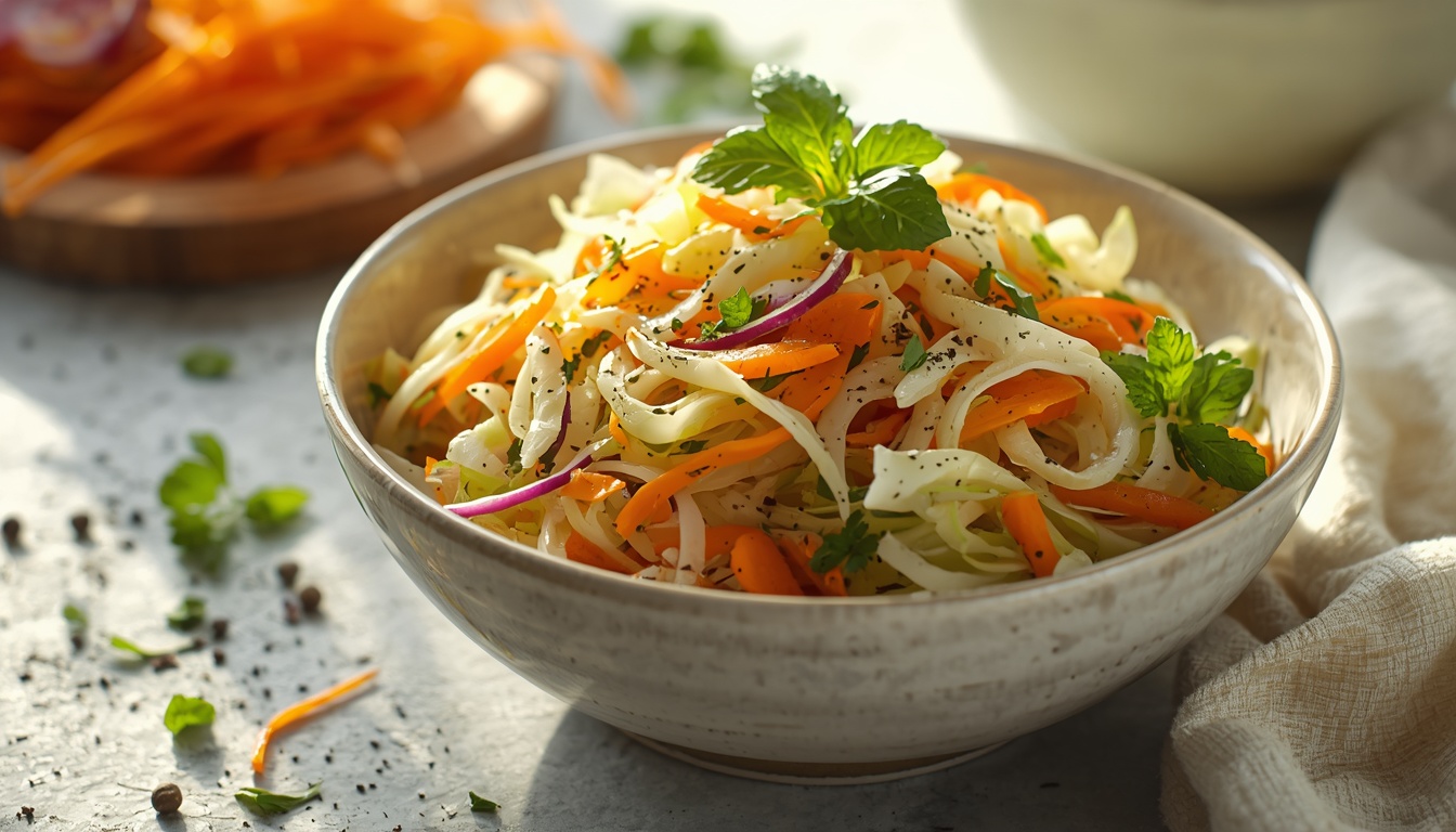 Салат из капусты с уксусом