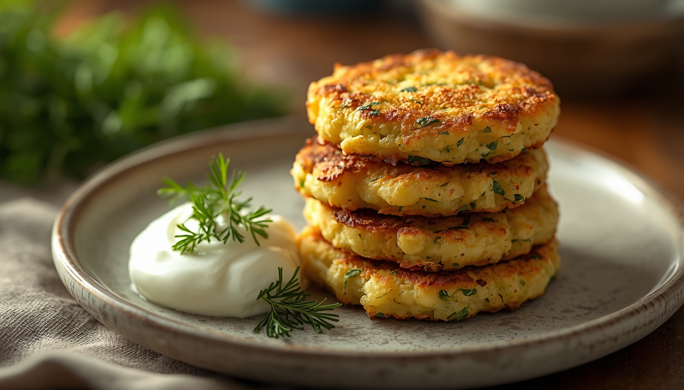 Кабачковые оладьи