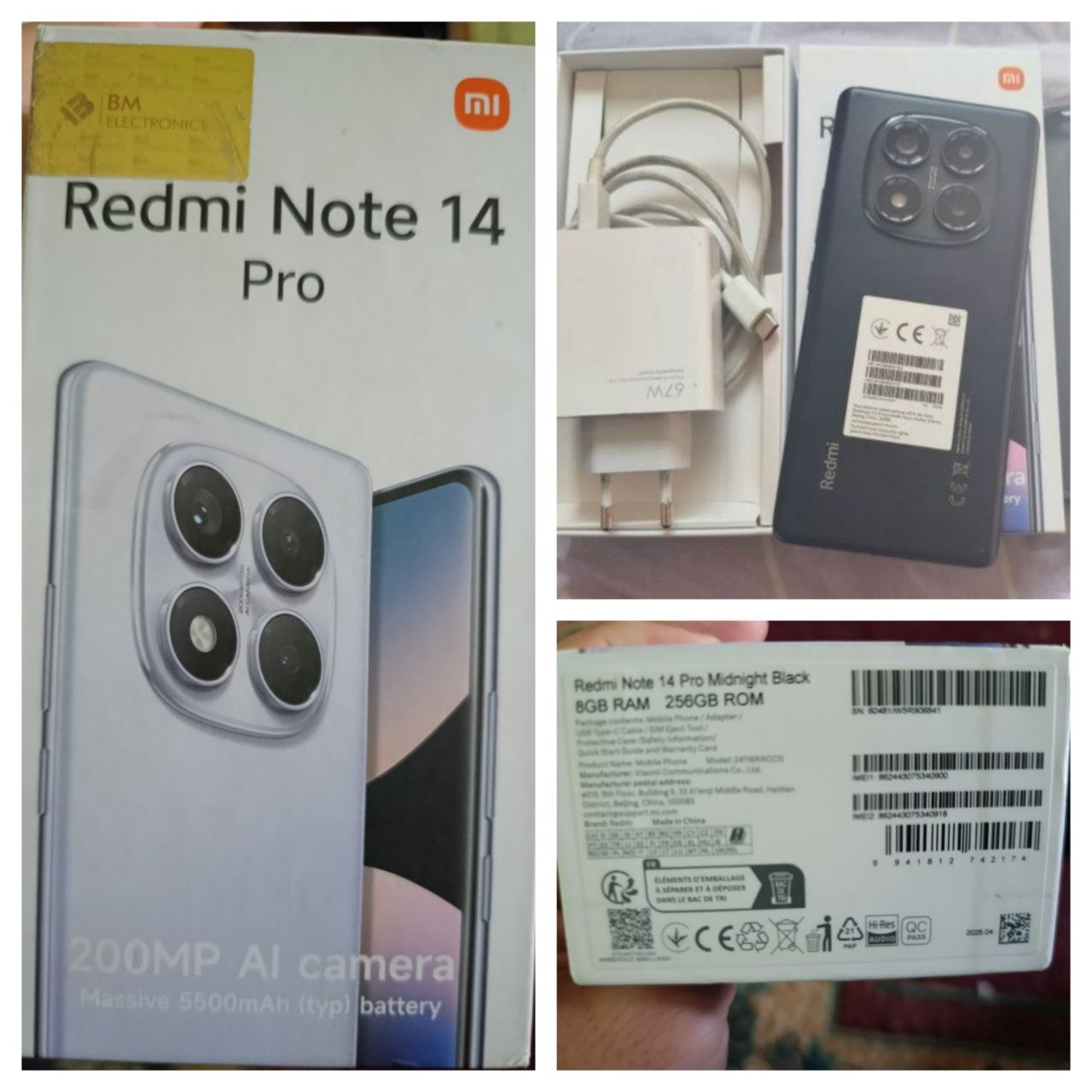 Redmi Note 14 Pro 8+8/256GB Black
