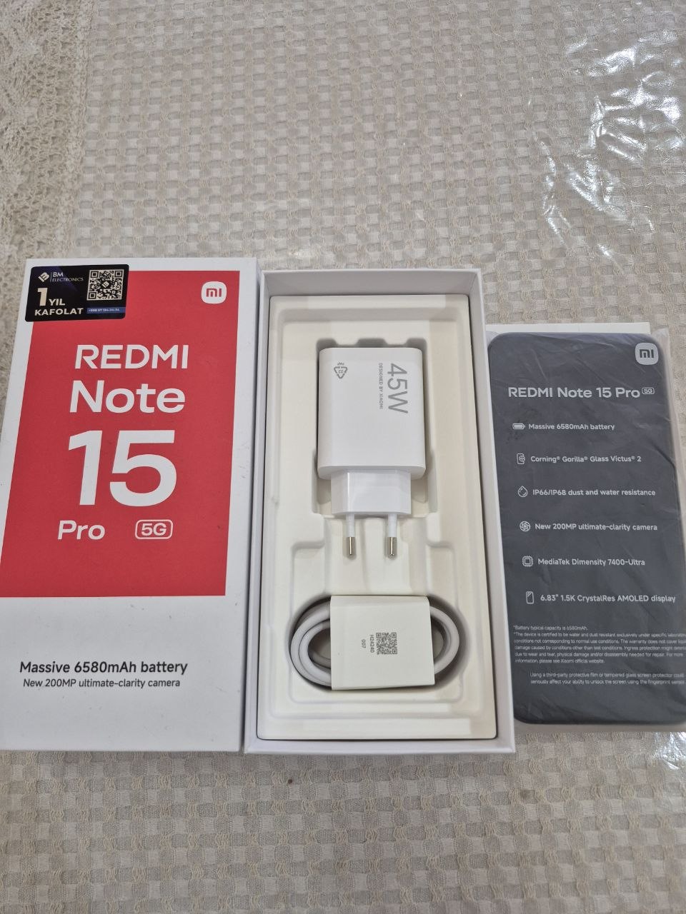 Xiaomi Redmi Note 15 Pro 5G 8/256GB Black