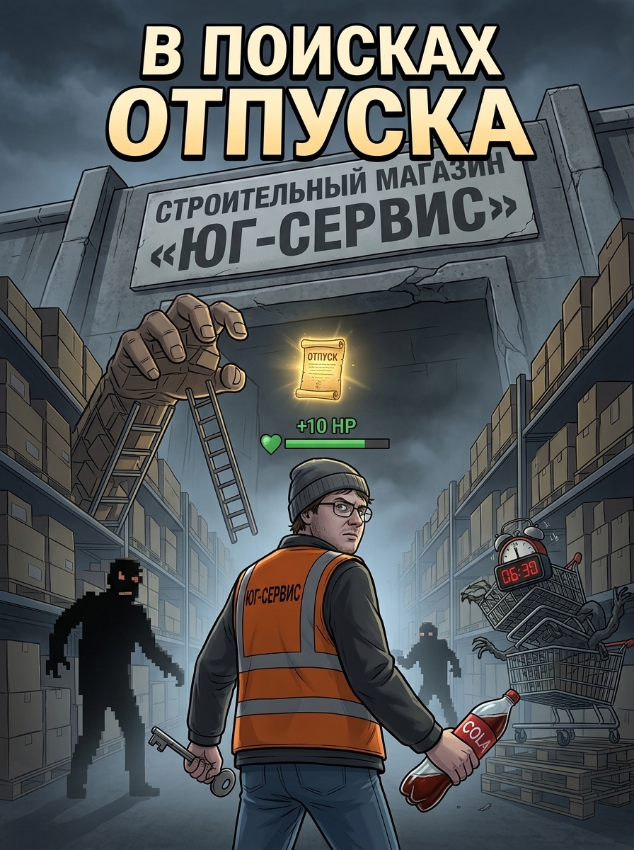 Главный герой Эндрю в строительном гипермаркете в образе искателя приключений из RPG. Страница 1