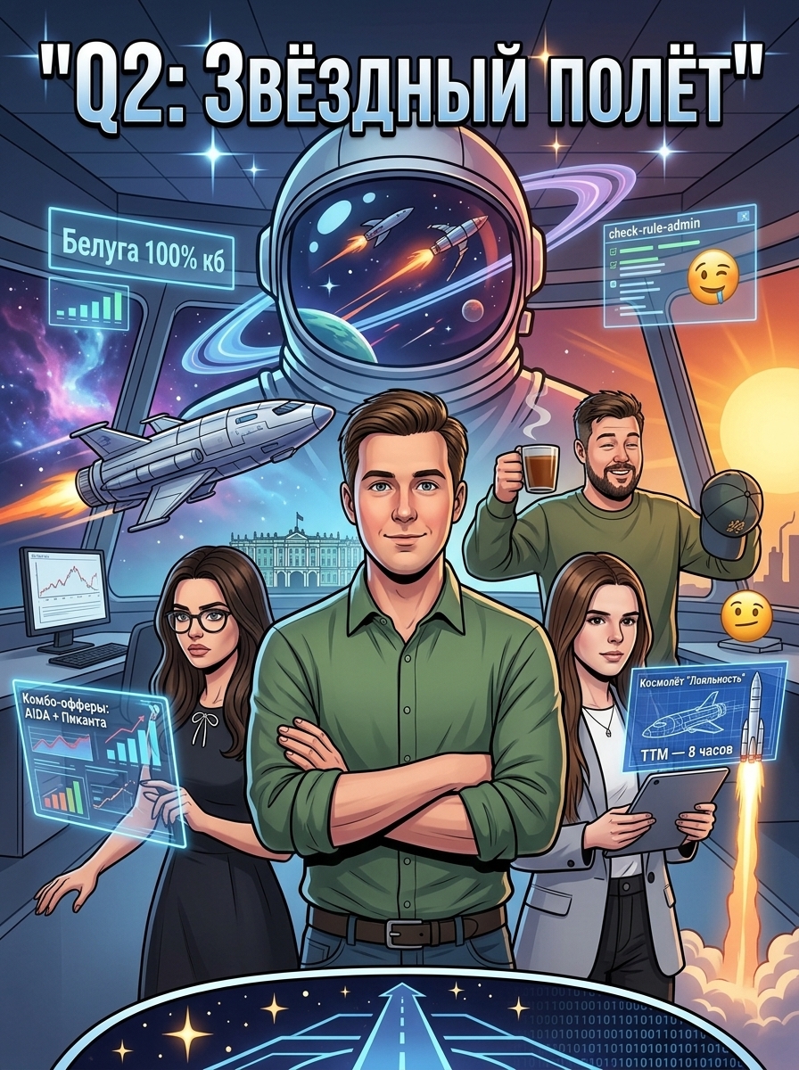 Команда IT-специалистов в офисе стилизованном под космический корабль. Страница 1
