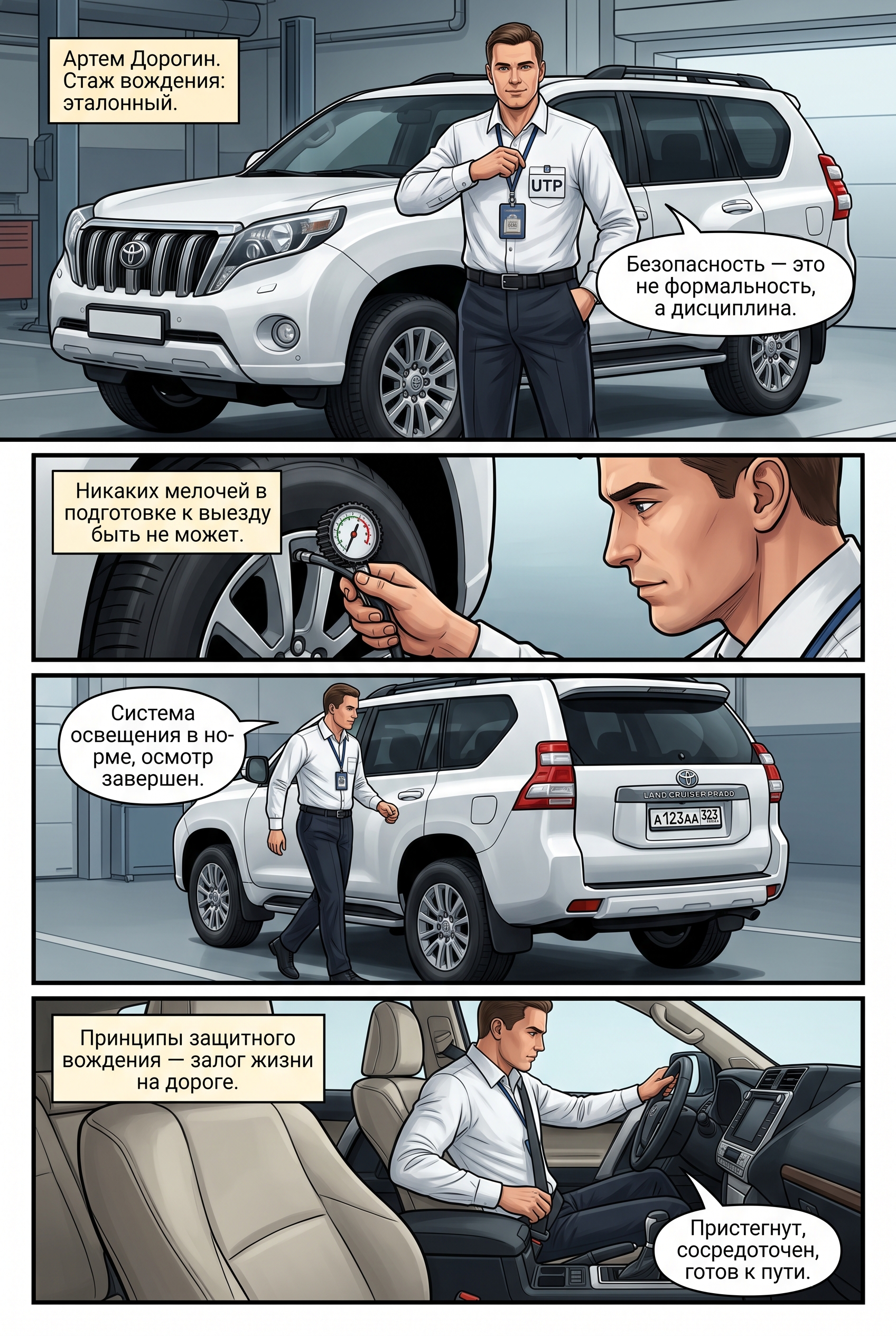Артем Дорогин на белом Toyota Land Cruiser Prado и Потап Торопыгин на сером HAVAL H9. Страница 2