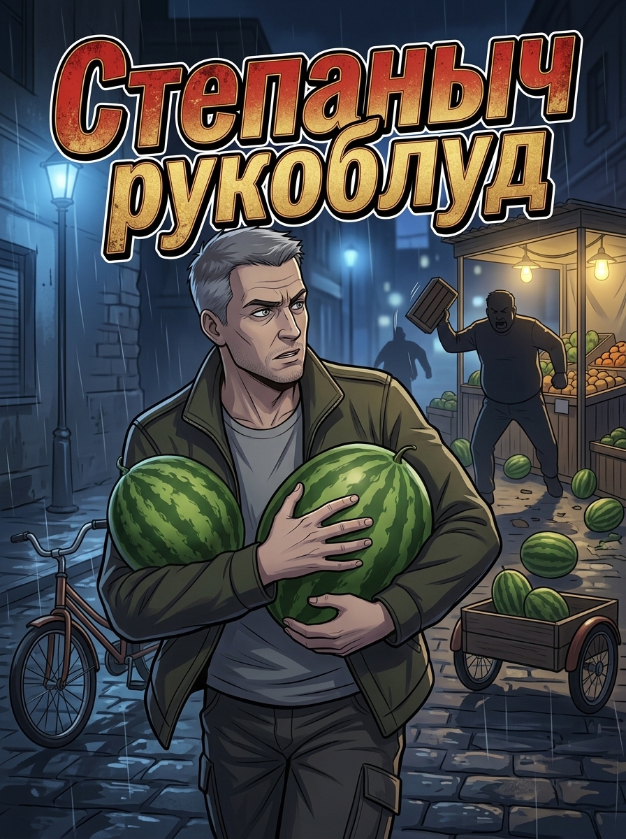 Макс в оливковой куртке планирует арбузный рейд в стиле аниме. Страница 1