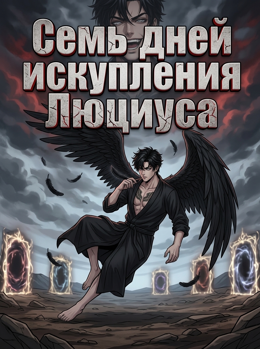 Люциус, персонаж аниме-комикса, в разгар испытаний на Земле. Страница 1