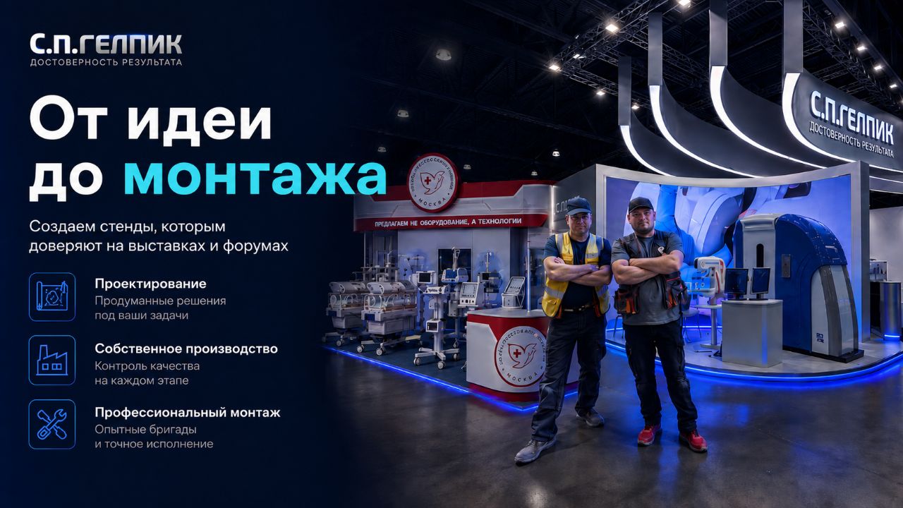 Закажите стенд под ключ — сервисное сопровождение на выставке в подарок