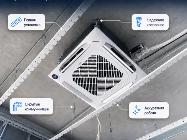Профессиональный монтаж кассетных кондиционеров ❄️

Кассетный кондиционер требует особенно точной установки: важно правильно выставить внутренний блок, надёжно закрепить его к перекрытию и аккуратно проложить все коммуникации.

Выполняю монтаж под ключ:
✓ точная разметка и установка по уровню
✓ надёжное крепление оборудования
✓ прокладка фреоновой трассы и дренажа
✓ аккуратное подключение коммуникаций
✓ вакуумирование и проверка герметичности
✓ запуск и тестирование кондиционера

Работаю аккуратно и без ненужных переделок — чтобы система нормально охлаждала, не вибрировала, не протекала и служила долго.

📍 Выезд: Домодедово, Видное, Подольск и ближайшие районы Московской области.

Нужно установить кассетный кондиционер? Напишите — уточню условия, помогу подобрать решение и рассчитаю стоимость монтажа.