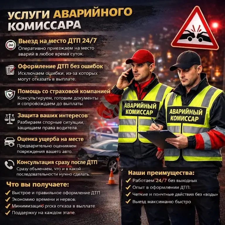 Аварийный комиссар в Курске, выезд 30 минут