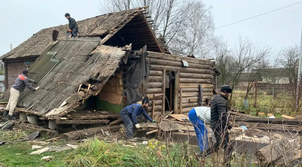 Демонтаж дач, домов, сараев. Вывоз мусора с объектов.