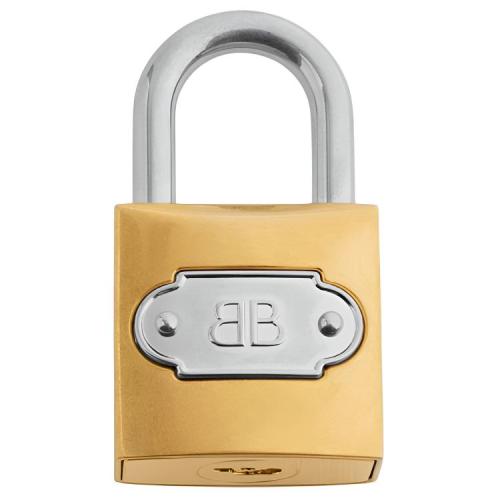 Balenciaga BB / Брелок для ключей Balenciaga из стали для женщин, выполненный в античном серебряном и золотом исполнении.