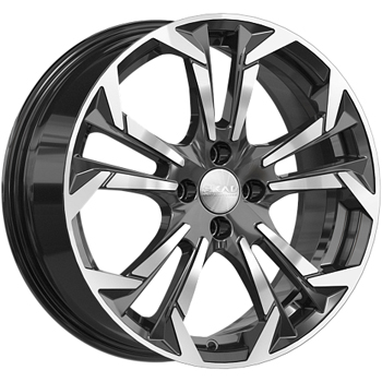 Диск литой 7.0x17 4x100 ET41 dia 60.1 Skad Дунай алмаз