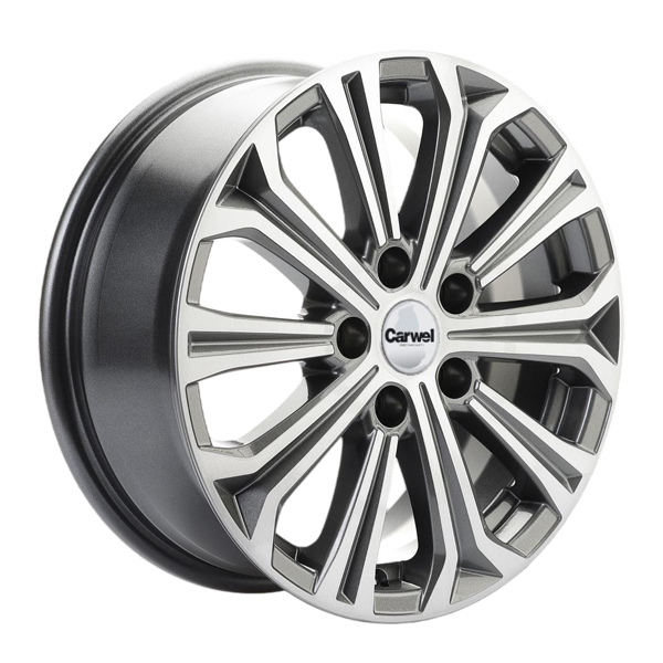 Диск литой 6.5x16 5x114.3 ET41 dia 67.1 Carwel Кудро 1610 AGR
