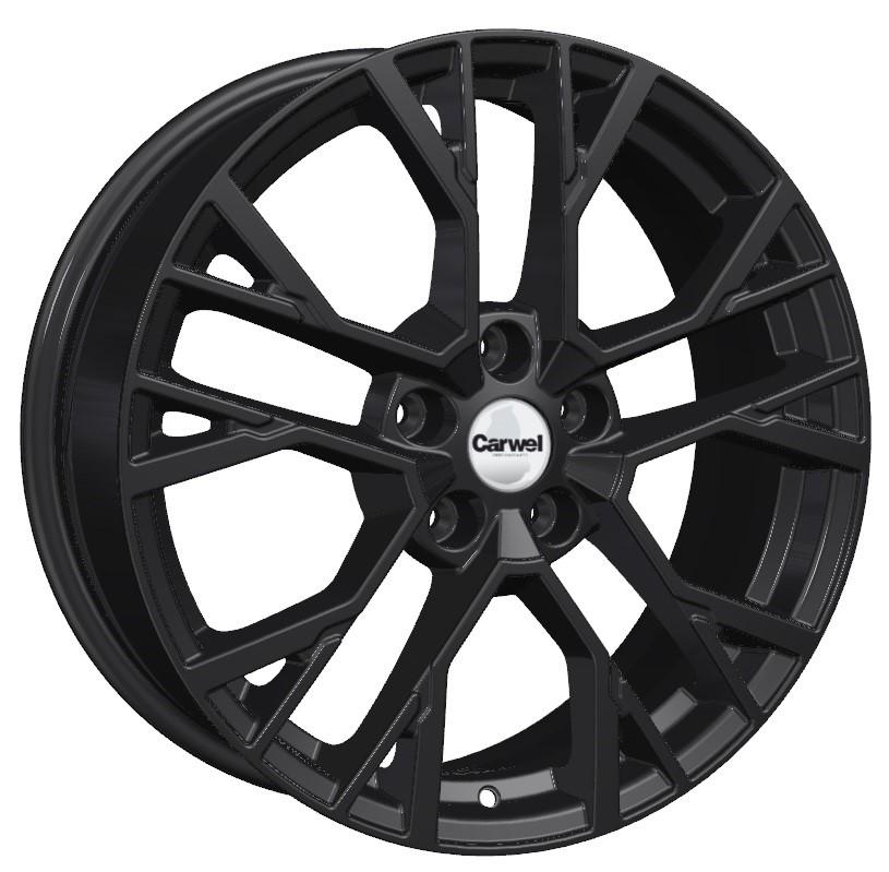 Диск литой 7x18 5x114.3 ET38 dia 67.1 Carwel Камак 1810 BL