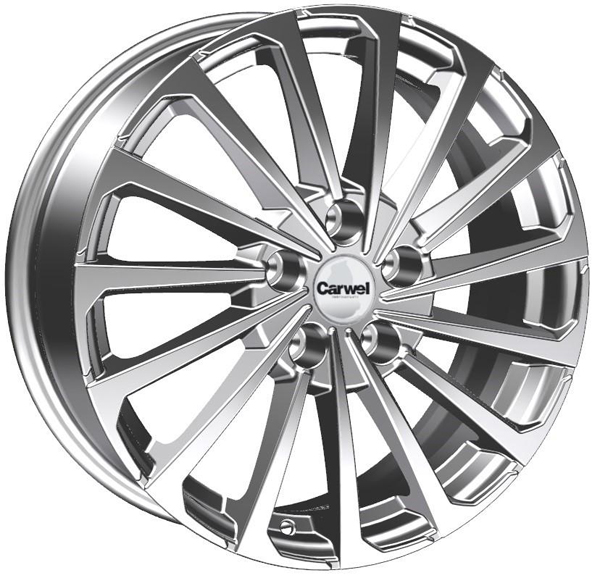 Диск литой 6.5x17 5x114.3 ET49 dia 67.1 Carwel Кагра 1721 SLT