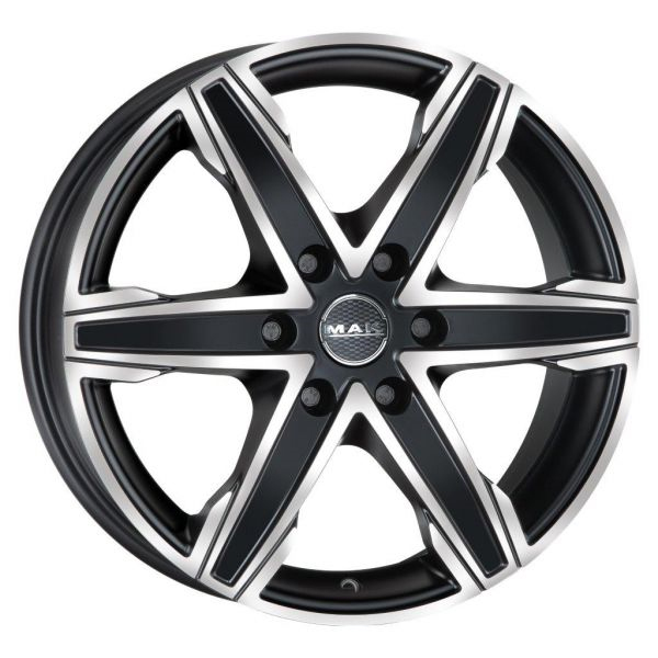 Диск литой 6.5x16 6x130 ET62 dia 84.1 MAK King 6 ICE BLACK