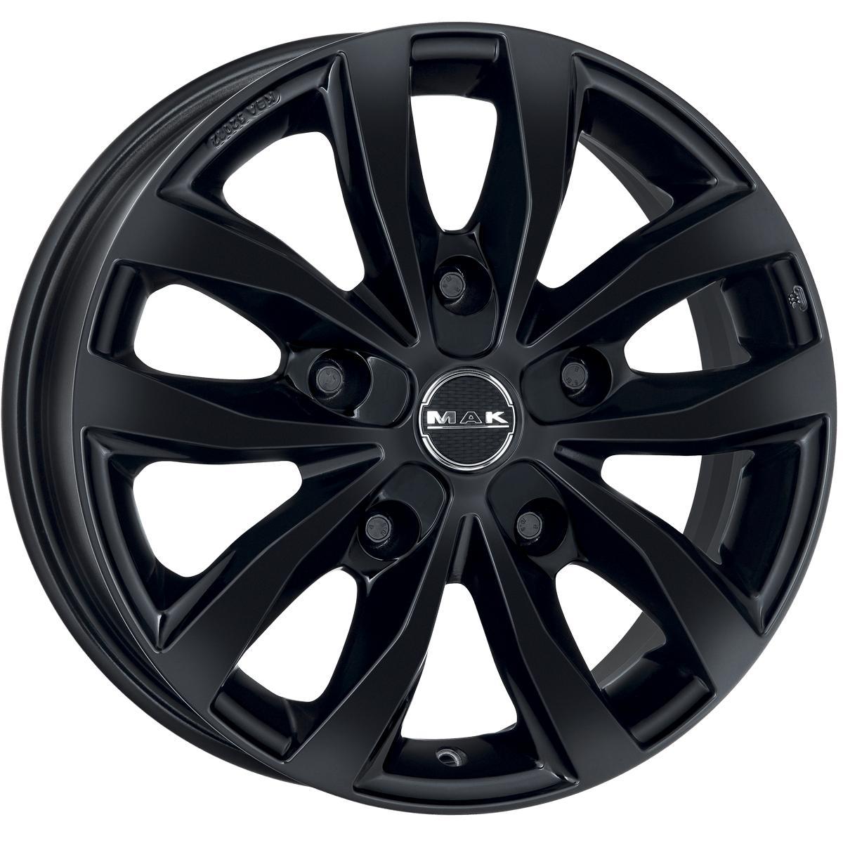 Диск литой 6.5x15 5x160 ET58 dia 65.1 MAK Load 5 3 Gloss Black