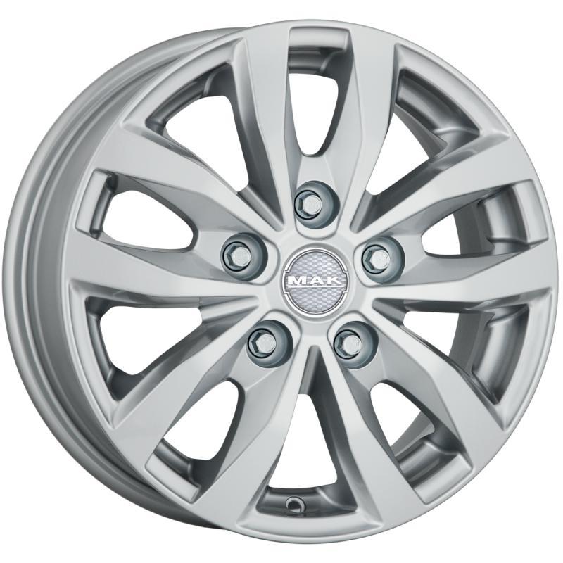 Диск литой 7x17 5x160 ET55 dia 65.1 MAK Load 5 3 Silver