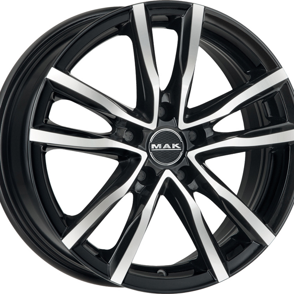 Диск литой 8x18 5x112 ET50 dia 57.1 MAK Milano Black Mirror