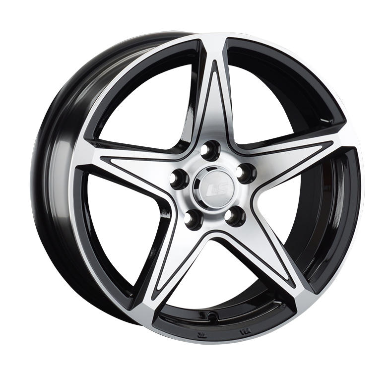 Диск литой 7.5x17 5x114.3 ET38 dia 73.1 LS LS852 BKF