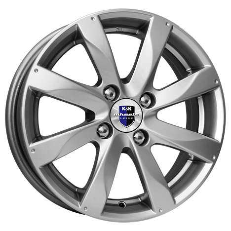 Диск литой 6.0x15 4x108 ET38 dia 67.1 K&K ДЖЕМИНИ дарк платинум
