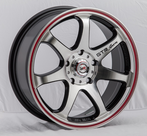 Диск литой 7.5x17 5x114.3 ET42 dia 73.1 RR CSS356 R-L B-P