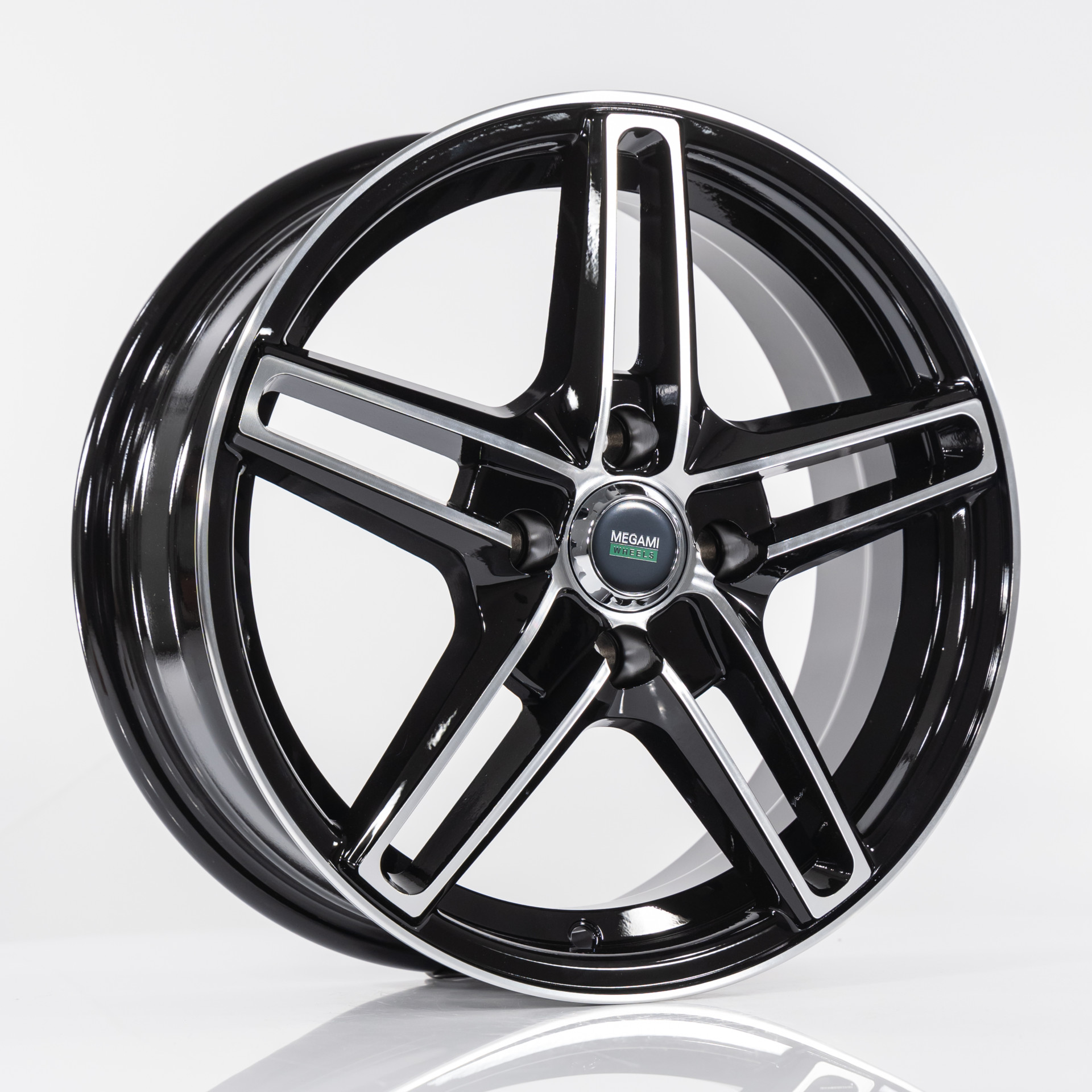 Диск литой 6.5x16 5x114.3 ET45 dia 60.1 Megami MGM-17FF BKF