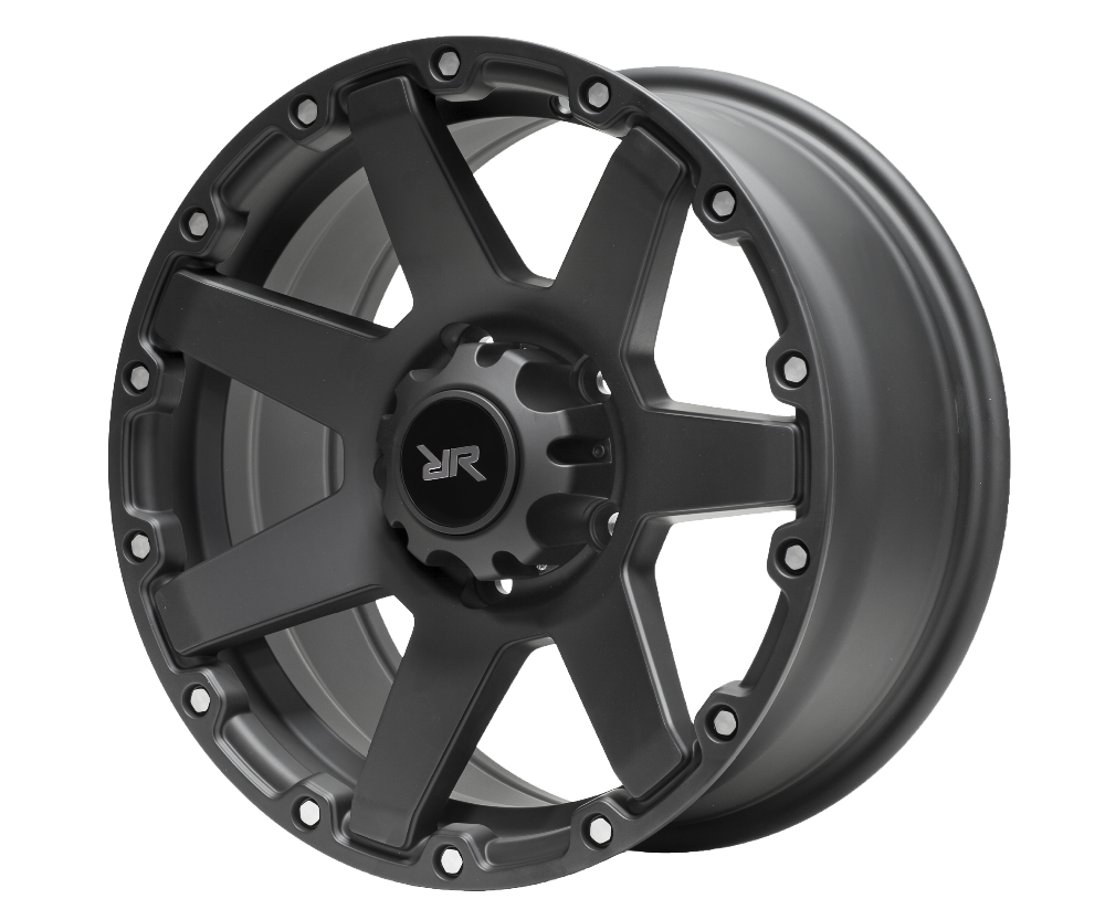 Диск литой 7x16 5x139.7 ET10 dia 110.5 RR CSSD2805 BLK-R/M