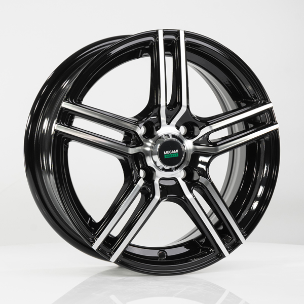 Диск литой 6.0x15 4x100 ET46 dia 54.1 Megami MGM-1 BKF