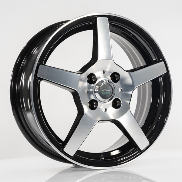 Диск литой 5.5x14 4x98 ET35 dia 58.6 Megami AF-07 BKF
