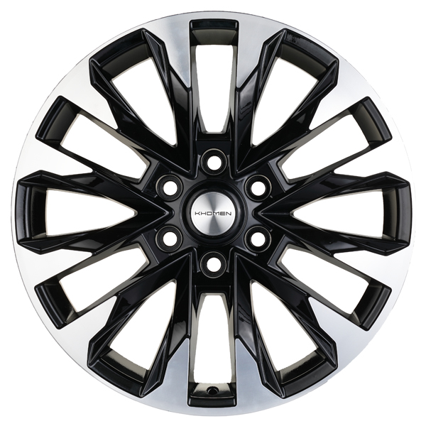 Диск литой 8.0х20 6x139.7 ЕТ25 dia 106.1 KHOMEN KHW2010 (LC Prado) BLACK-FP