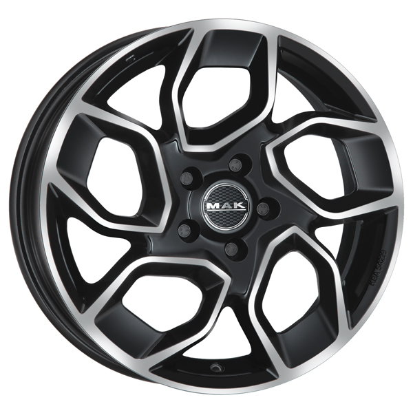Диск литой 7.5x18 5x160 ET50 dia 65.1 MAK Express 3 Black Mirror