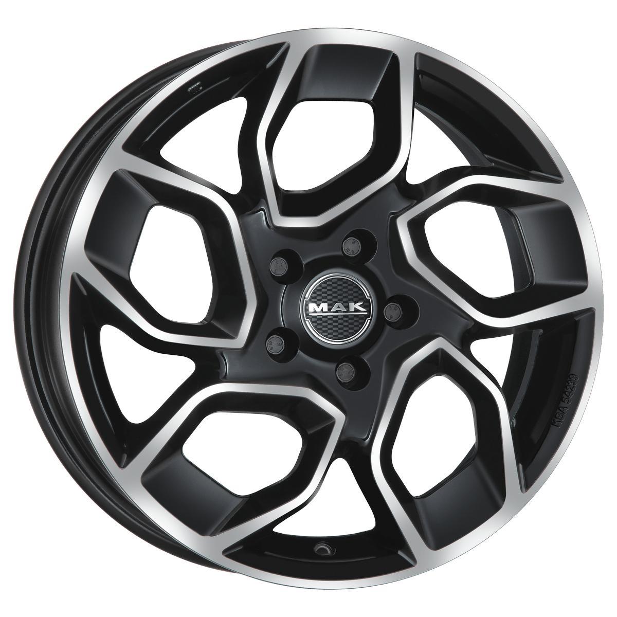 Диск литой 7.5x18 5x120 ET50 dia 65.1 MAK Express Black Mirror