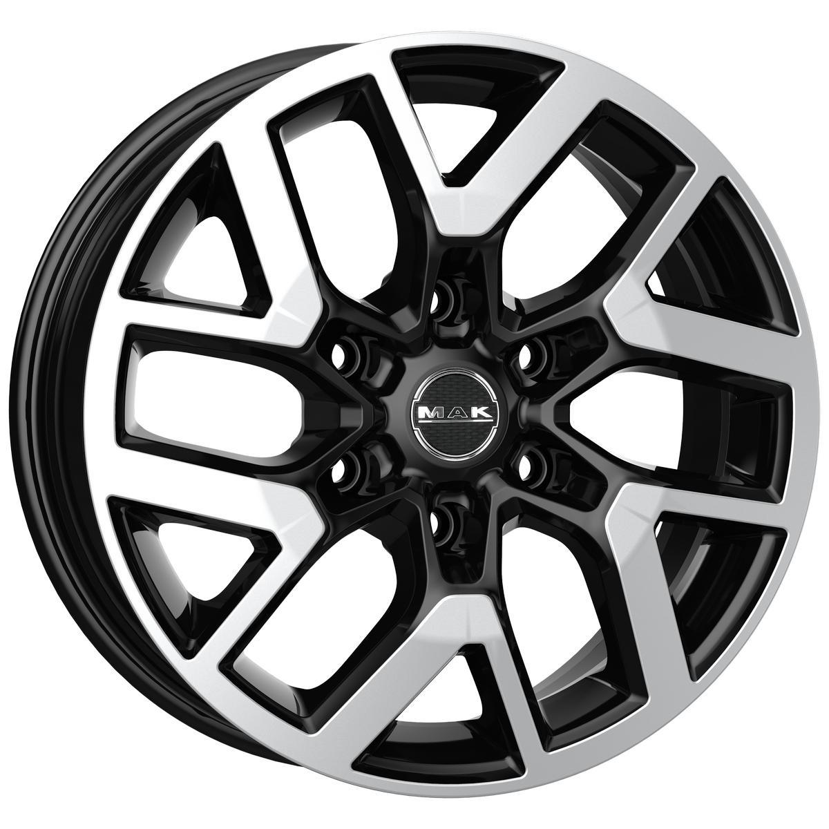 Диск литой 7.5x17 6x139.7 ET38 dia 67.1 MAK Gravel Black Mirror