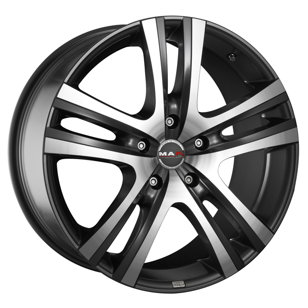 Диск литой 9x18 5x150 ET48 dia 110.2 MAK Aria Gun Met-Mirror Face