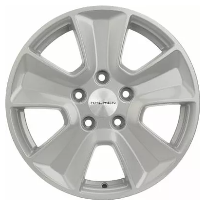 Диск литой 6.5x16 5x114.3 ET50 dia 66.1 KHOMEN KHW1601 (16_Duster) F-SILVER KHW100500