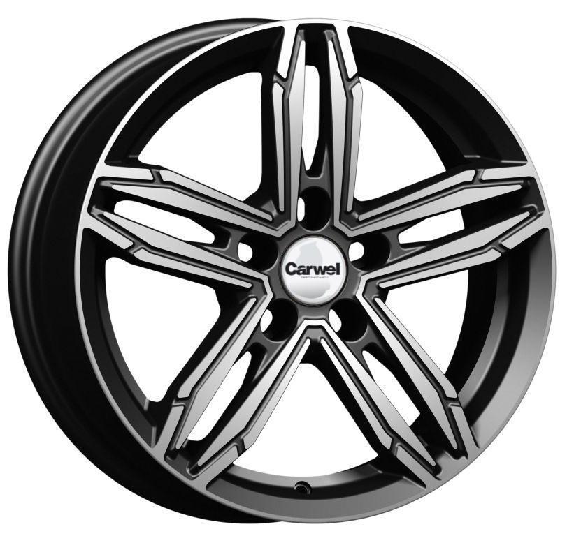 Диск литой 6.5x16 5x114.3 ET45 dia 67.1 Carwel Нева 256 AB