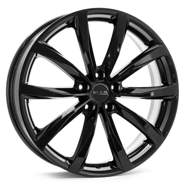 Диск литой 7x17 5x112 ET40 dia 57.1 MAK Wolf Gloss Black