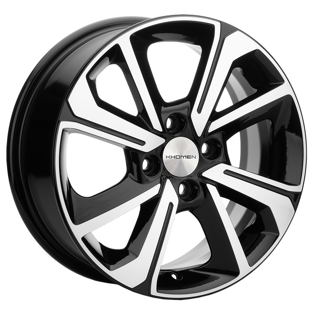 Диск литой 6.0x15 4x100 ET46 dia 54.1 KHOMEN KHW1501 (15_Rio II) BLACK-FP KHW100901