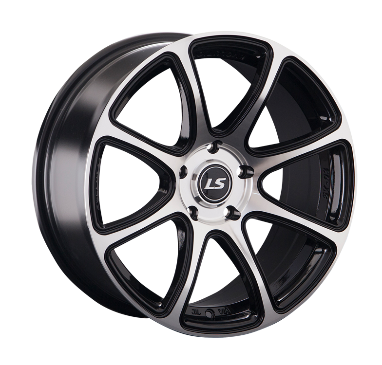 Диск литой 7.5x17 5x114.3 ET40 dia 73.1 LS LS327 BKF