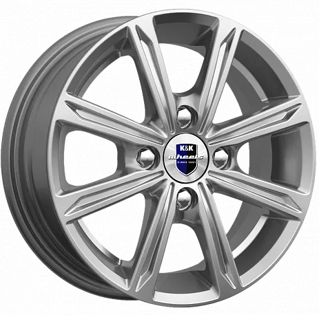 Диск литой 5.0х13 4x114.3 ЕТ45 dia 69,1 K&K Флэш (КС710-04) дарк платинум 71458