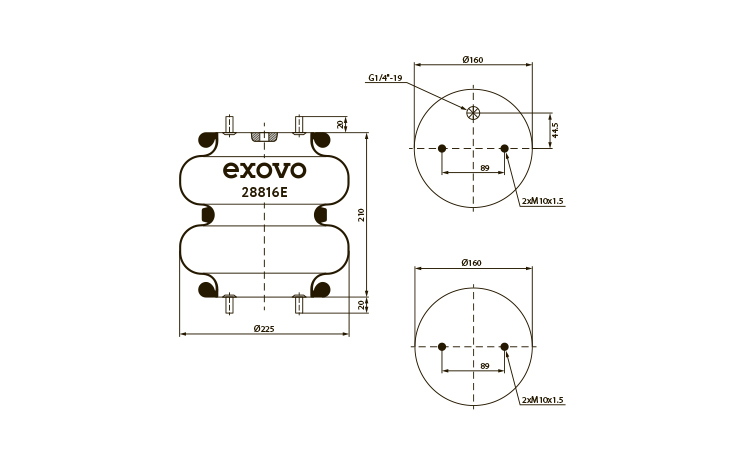 Пневморессора - 28816E