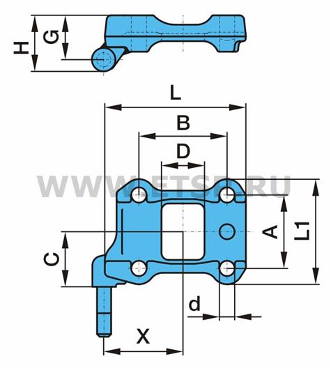 Кронштейн опорн. рессоры BPW R  071052 Кронштейн опорн. рессоры BPW R  071052