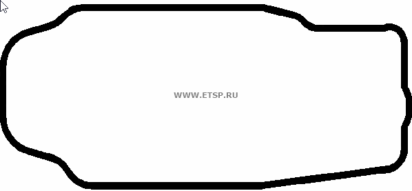 Прокладка поддона MAN D2876  713348810