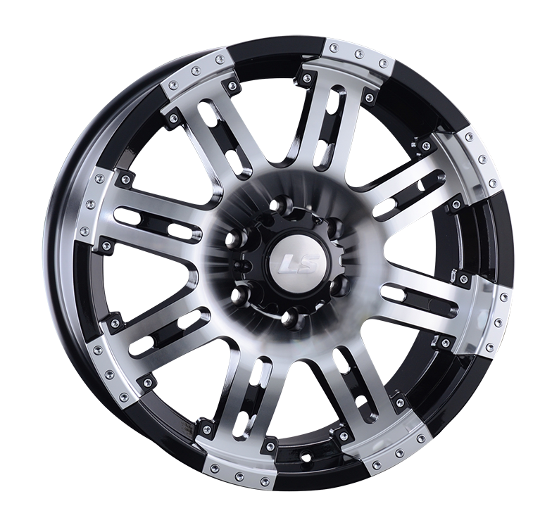 Диск литой 9.0x18 6x139.7 ET25 dia 106.1 LS LS954 BKF Диск литой 9.0x18 6x139.7 ET25 dia 106.1 LS LS954 BKF