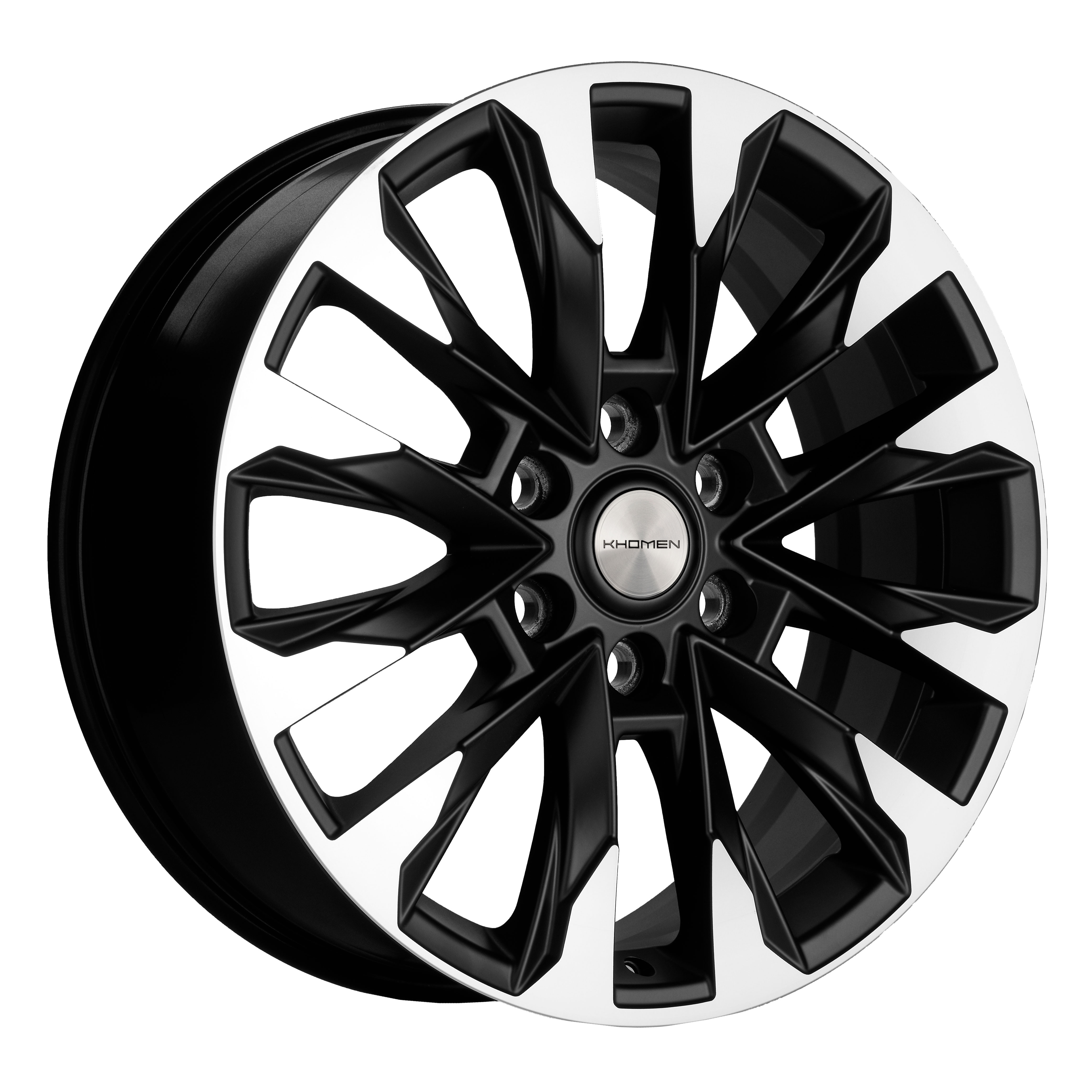 Диск литой 8.0х20 6x139.7 ЕТ60 dia 95.1 KHOMEN KHW2010 (20_LC 300) BLACK MATT-FP KHW103255