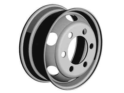 Диск грузовой 5.5x16 6x170 ET106 dia 130 ГАЗ Газель-3302 Silver
