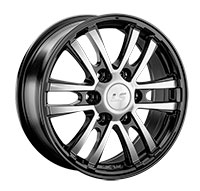 Диск литой 7.0x17 6x139.7 ET38 dia 67.1 LS LS1287 BKF Диск литой 7.0x17 6x139.7 ET38 dia 67.1 LS LS1287 BKF